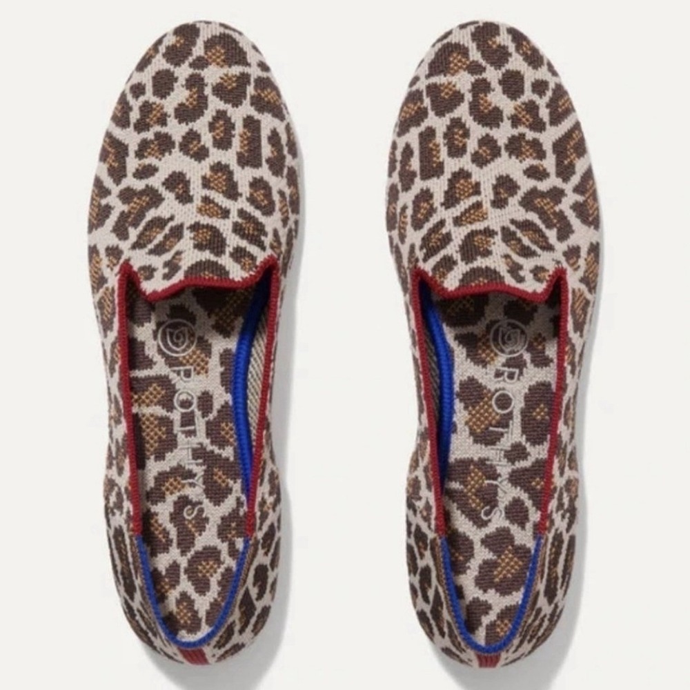 Rothy's The Loafer Mocha Spot Women's Size 6.5 Retail $159